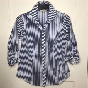 Talbots striped button up